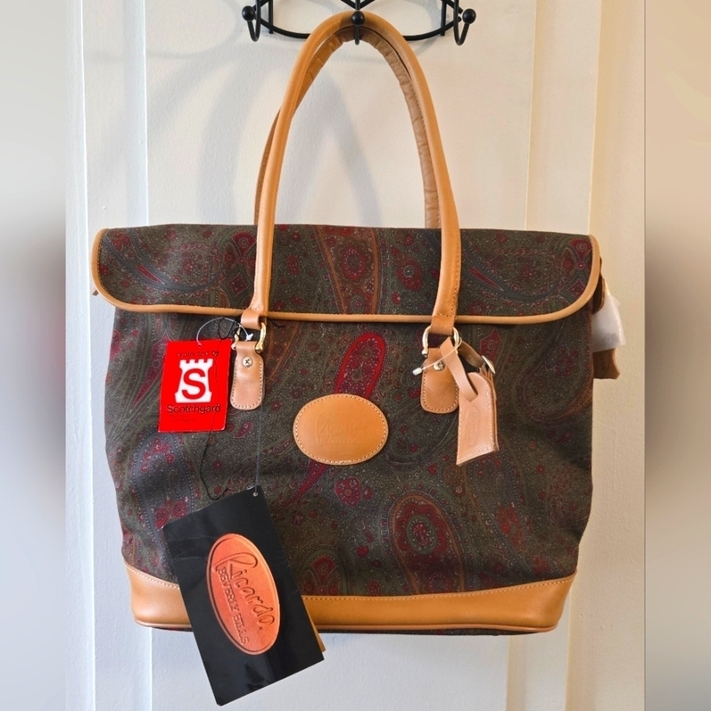 Ricardo Beverly Hills Vintage Paisley Tote Bag